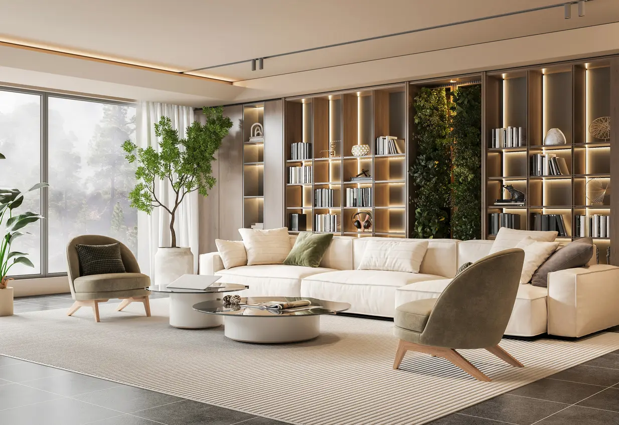 Luxury kitchen and dining area